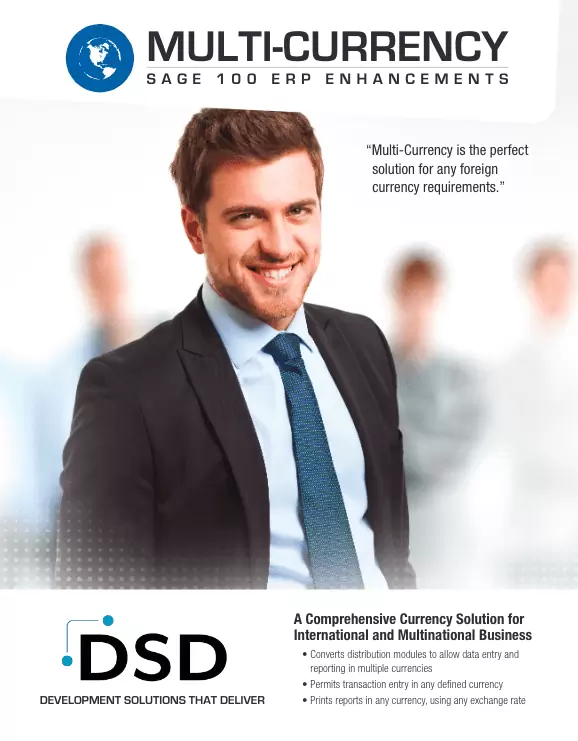DSD Sage 100 ERP Multi-Currency