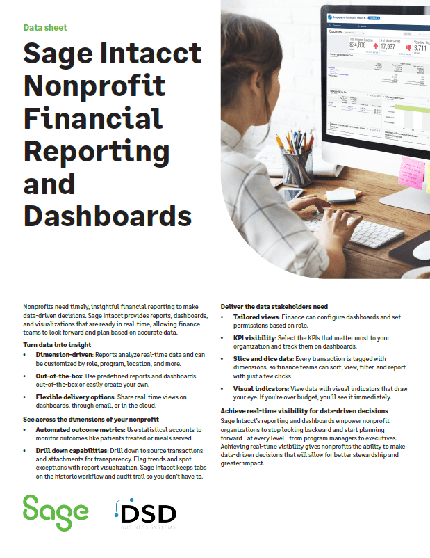 Sage Intacct Nonprofit Accounting