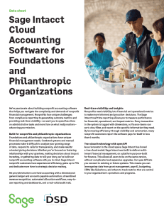 Sage Intacct for nonprofits Accounting