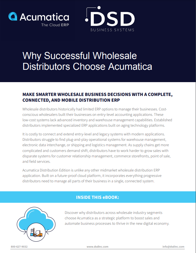 Why Successful Wholesale Distributors Choose Acumatica