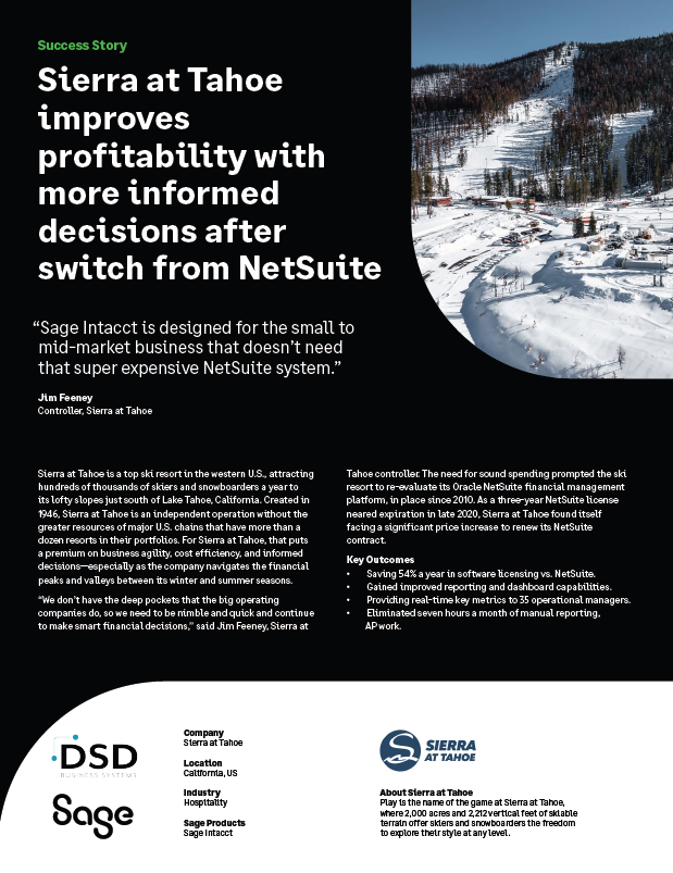 Sierra at Tahoe Sage Intacct Success Story