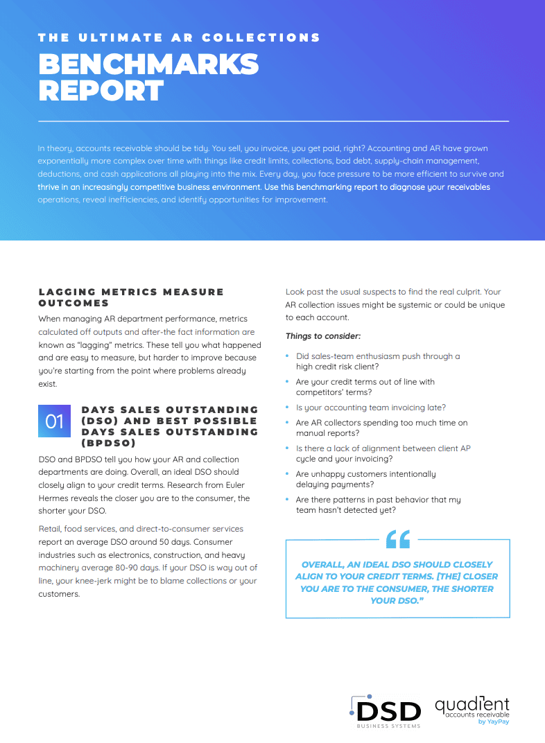 Quadient AR Automation: The Ultimate AR Collections - Benchmarks Report