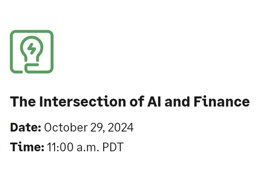 The Intersection of AI and Finance The Intersection of AI and Finance