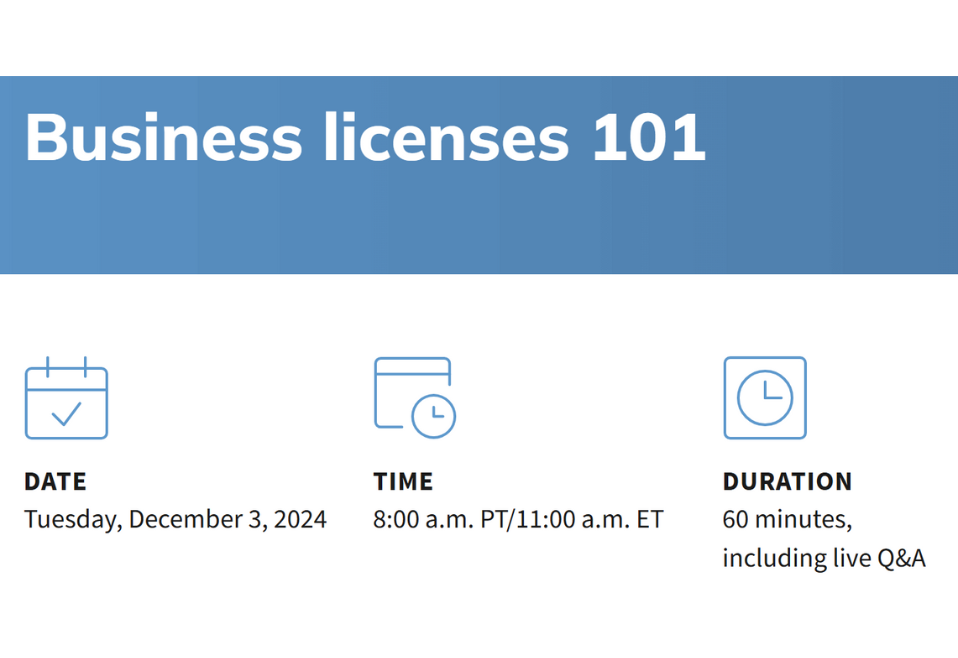 Business licenses 101 Business licenses 101