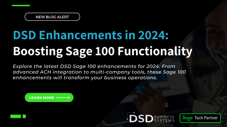 DSD Sage 100 upgrades 2024
