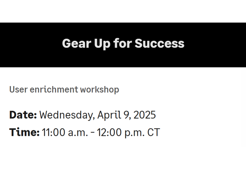 Gear Up for Success