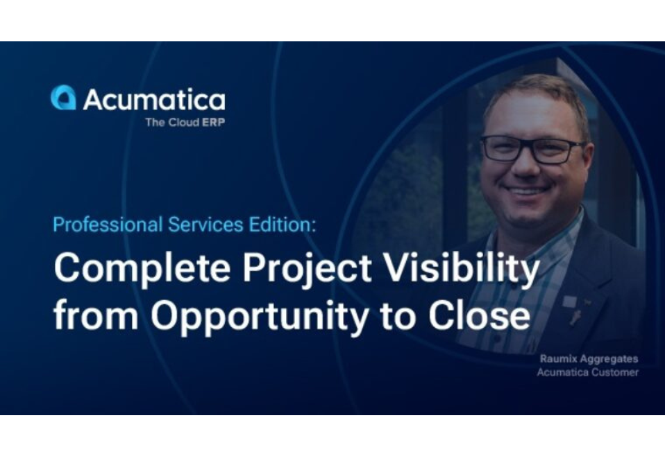 Professional Services Edition: Complete Project Visibility from Opportunity to Close