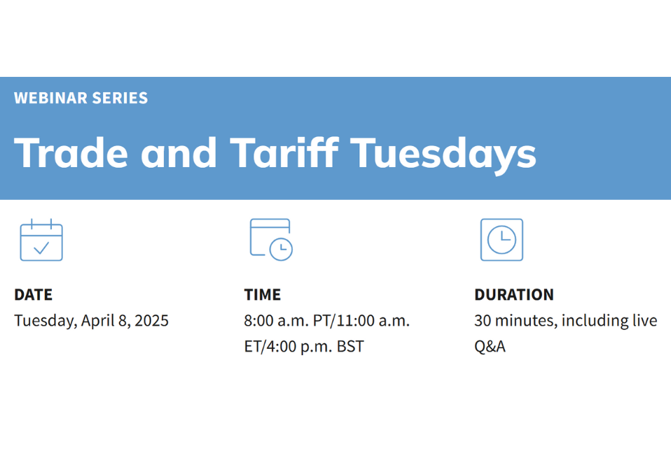 Trade and Tariff Tuesdays Trade and Tariff Tuesdays