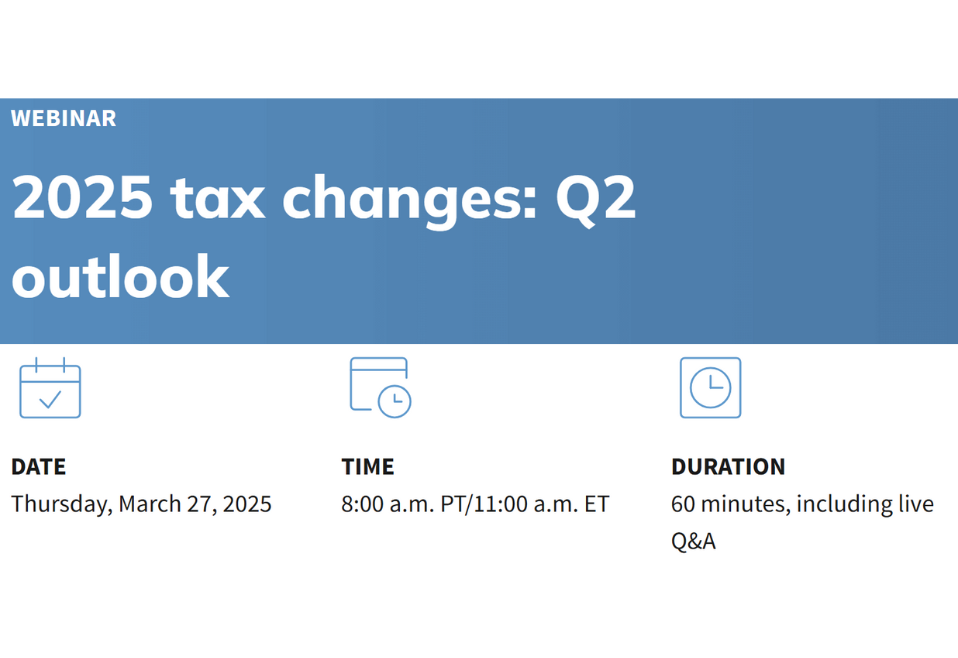 2025 tax changes: Q2 outlook 2025 tax changes: Q2 outlook