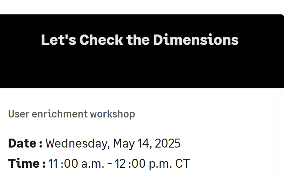 Let's Check the Dimensions