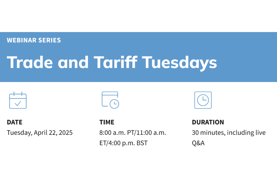 Trade and Tariff Tuesdays Trade and Tariff Tuesdays