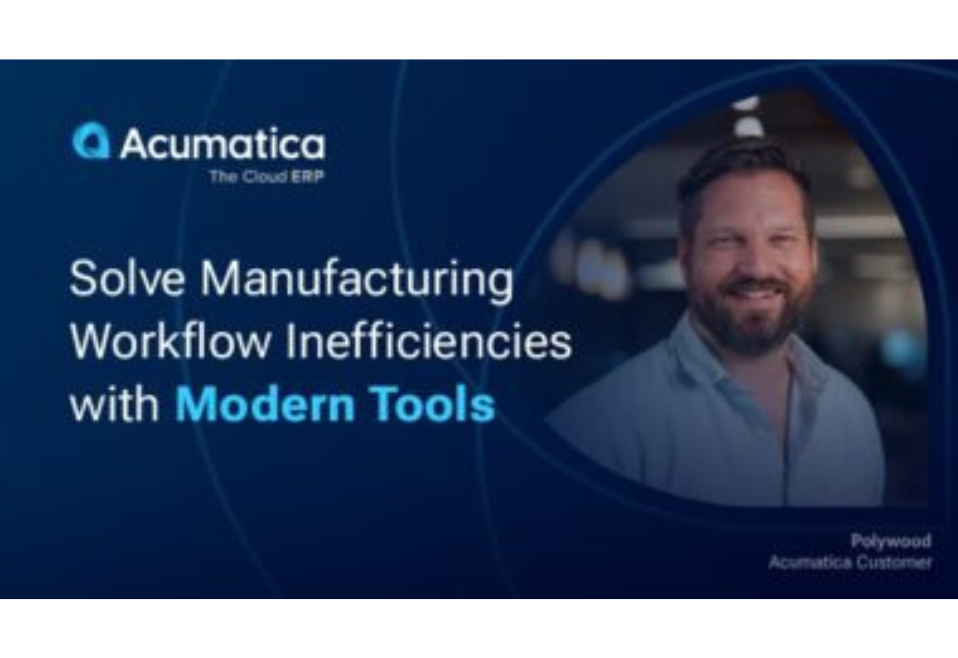 Solve Manufacturing Workflow Inefficiencies with Modern Tools Solve Manufacturing Workflow Inefficiencies with Modern Tools