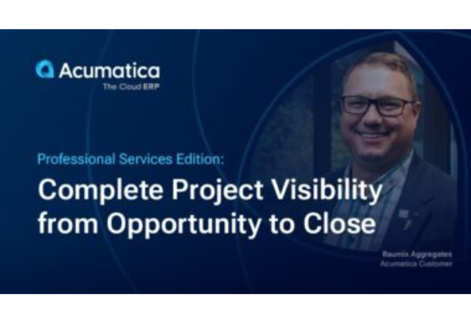 Professional Services Edition: Complete Project Visibility from Opportunity to Close