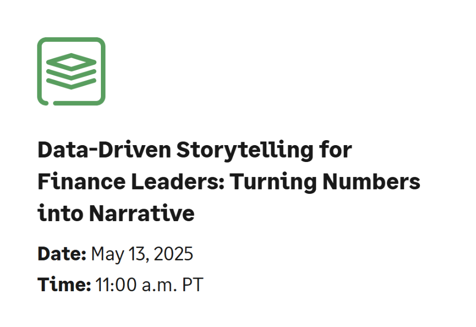 Data-Driven Storytelling for Finance Leaders: Turning Numbers