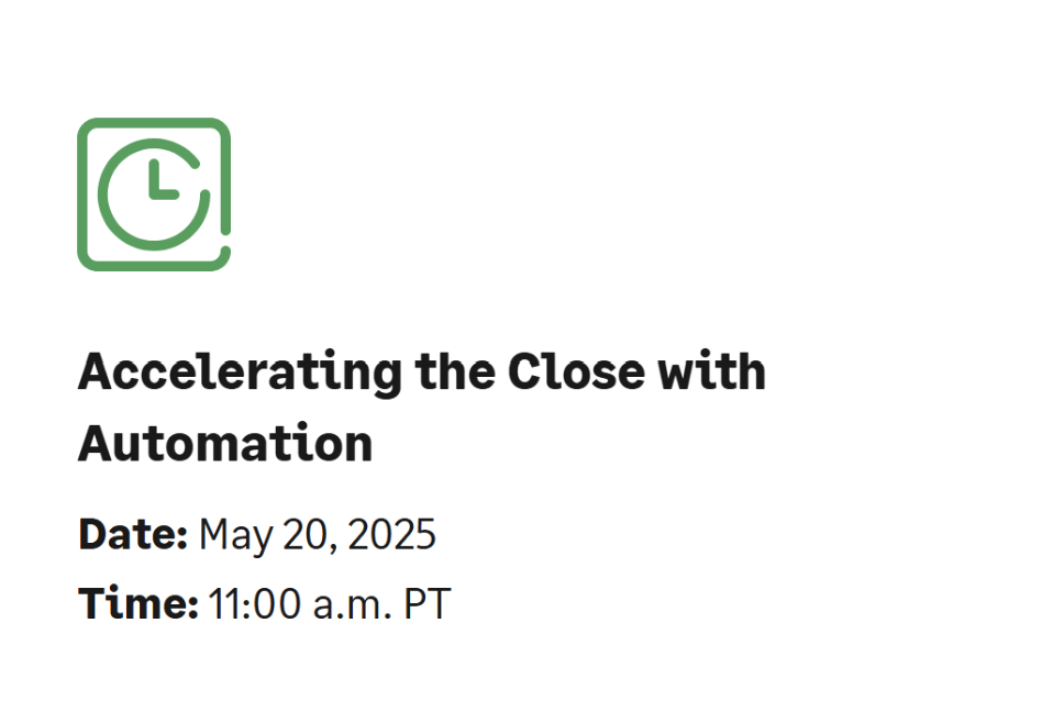 Accelerating the Close with Automation