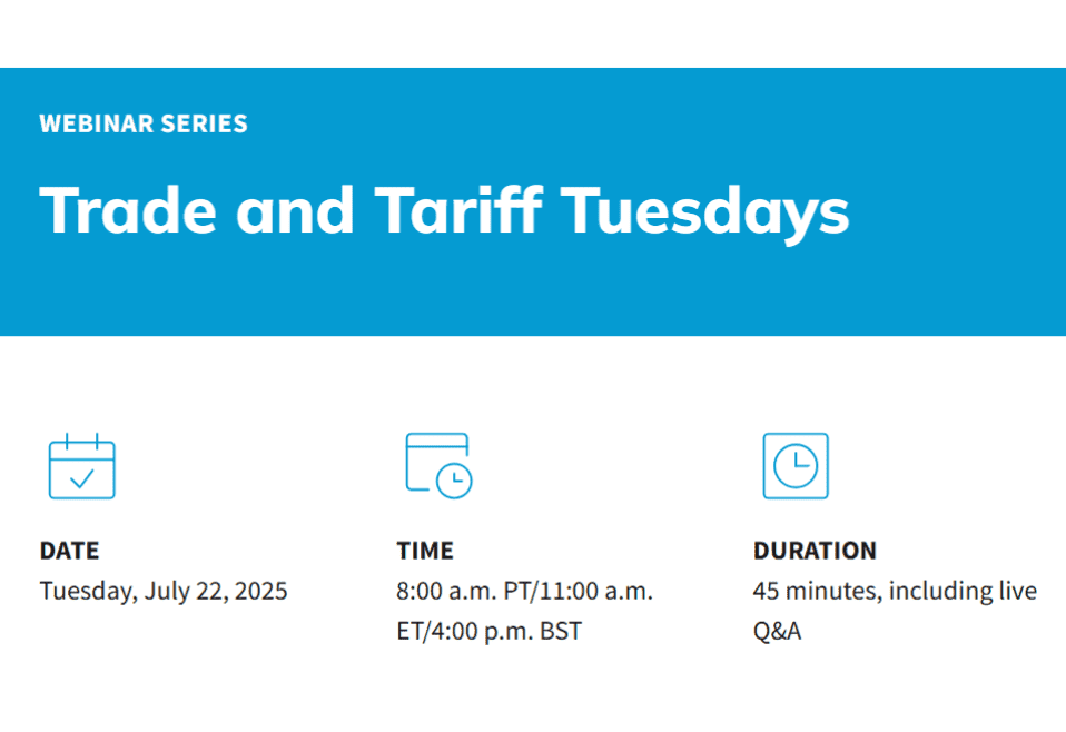 Trade and Tariff Tuesdays