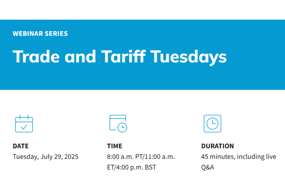 Trade and Tariff Tuesdays
