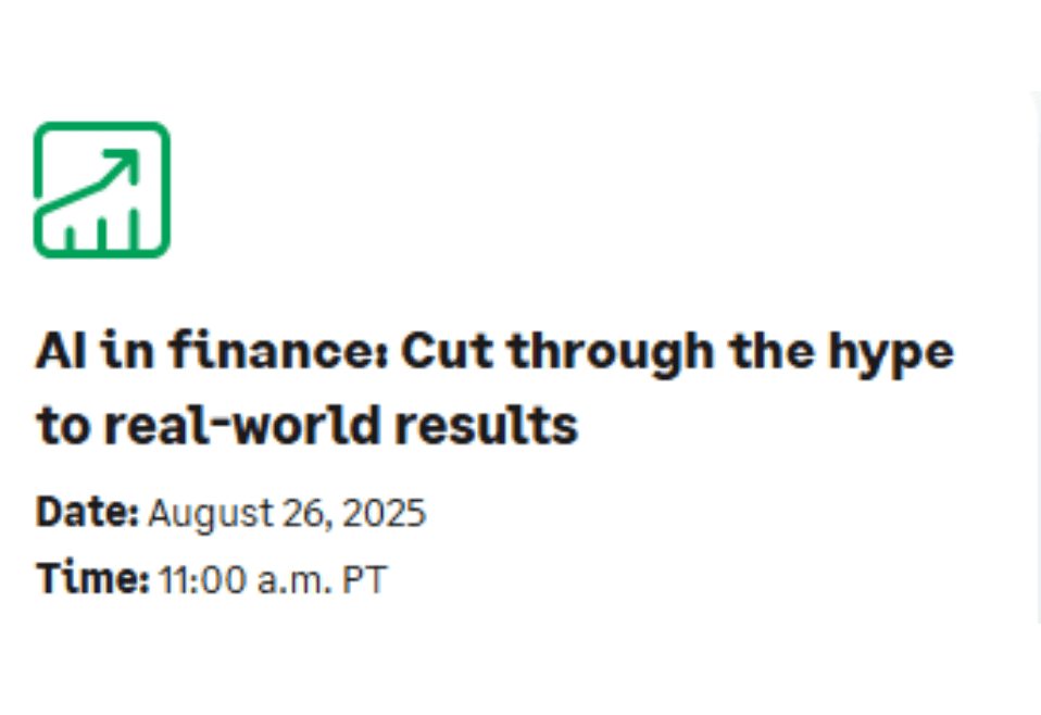 AI in finance: Cut through the hype to real-world results