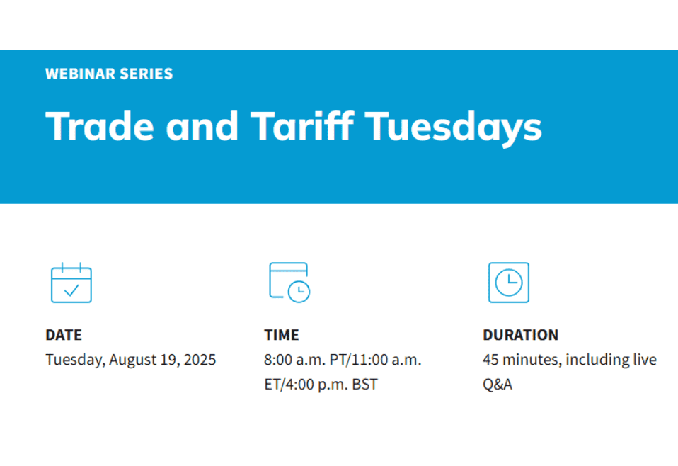 Trade and Tariff Tuesdays