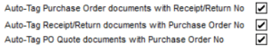 New Auto-Tag features in Sales Order and Purchase Order