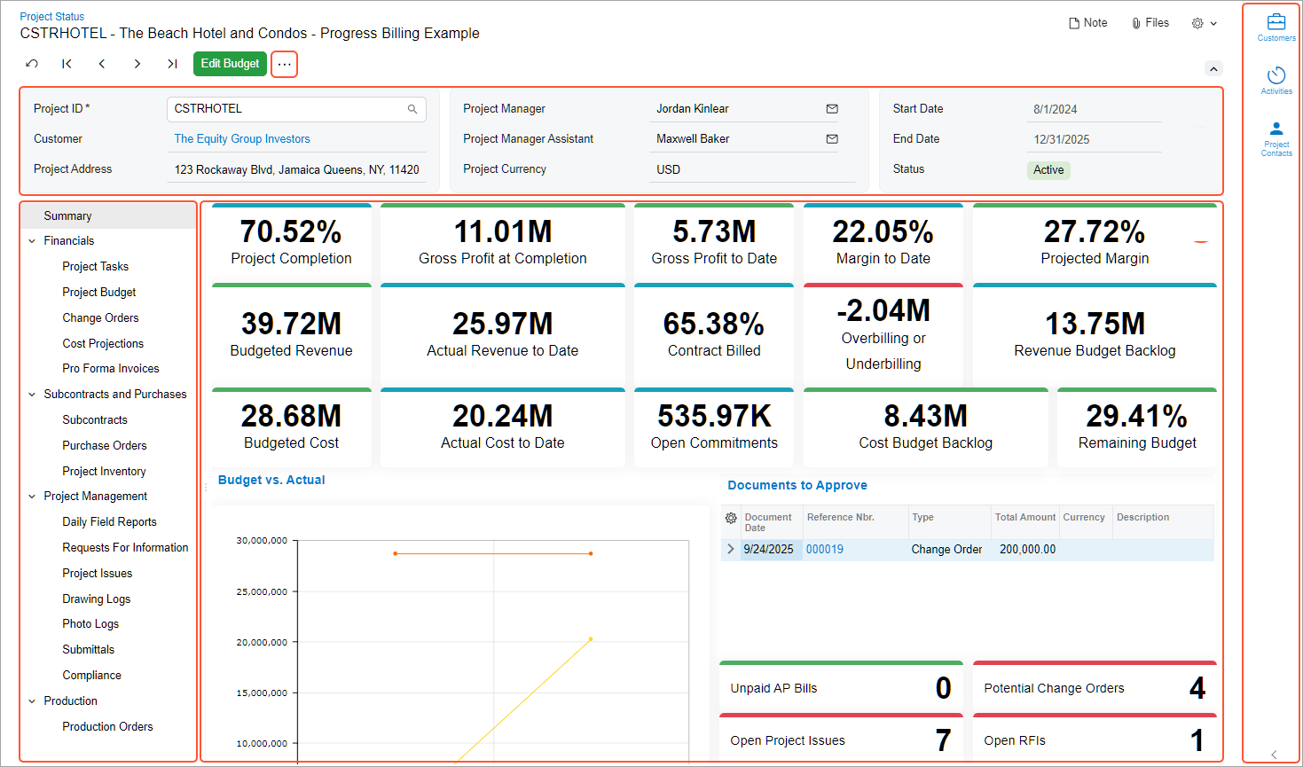 Acumatica 2025 R2: Gain a 360-Degree View of Projects Any Time
