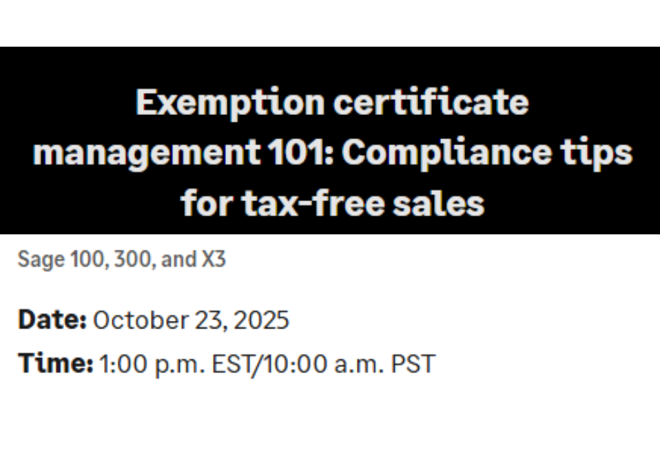 Exemption certificate management 101: Compliance tips for tax-free sales