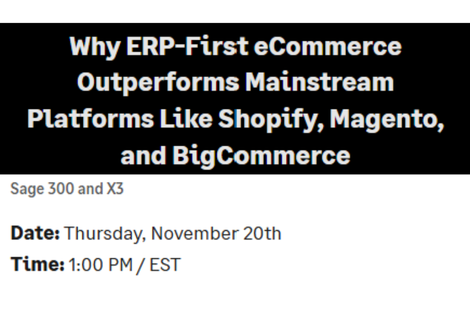 Why ERP-First eCommerce Outperforms Mainstream Platforms Like Shopify, Magento, and BigCommerce